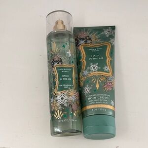 Bath & Body Works Magic in the Air Fragrance Mist and Body Cream - Teal and Gold